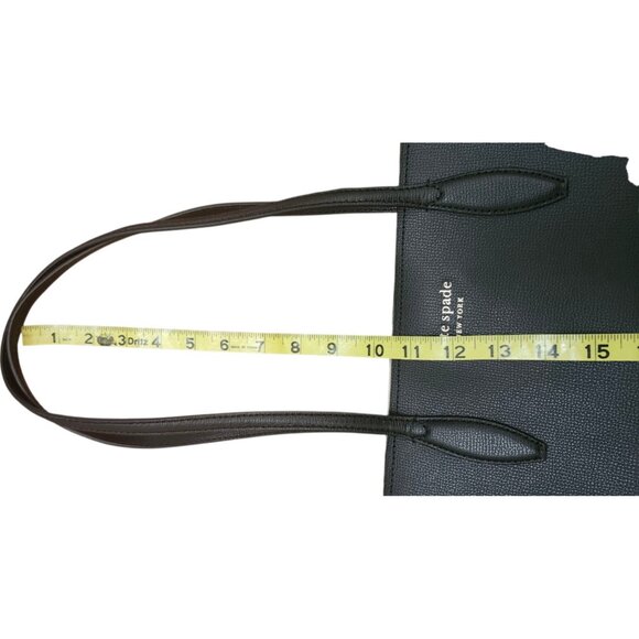 New Kate Spade All Day Large Tote Leather Black Multi - Picture 16 of 16